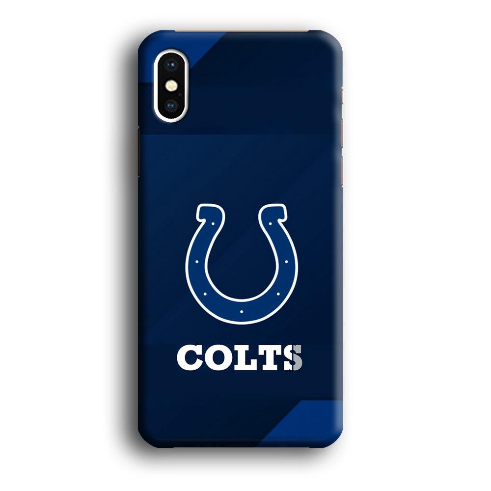 Indianapolis Colts Layer of Shapes iPhone X Case-Oxvistore