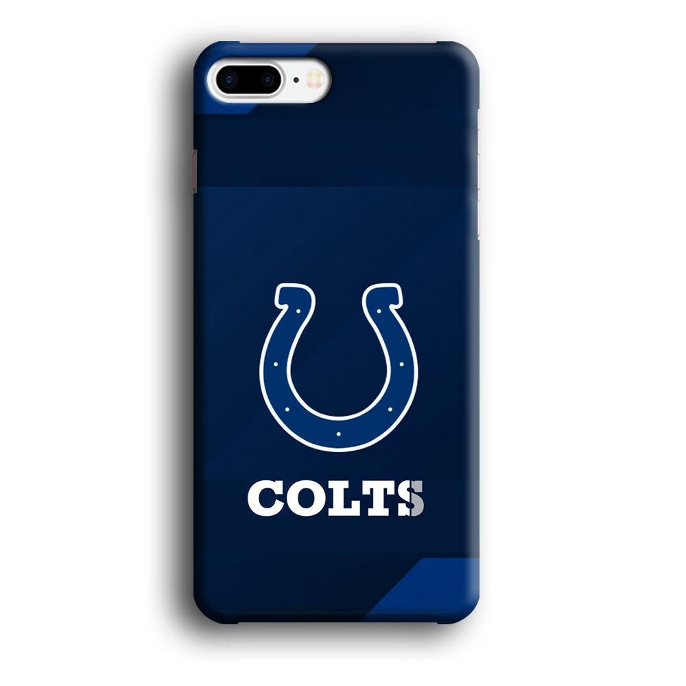 Indianapolis Colts Layer of Shapes iPhone 8 Plus Case-Oxvistore