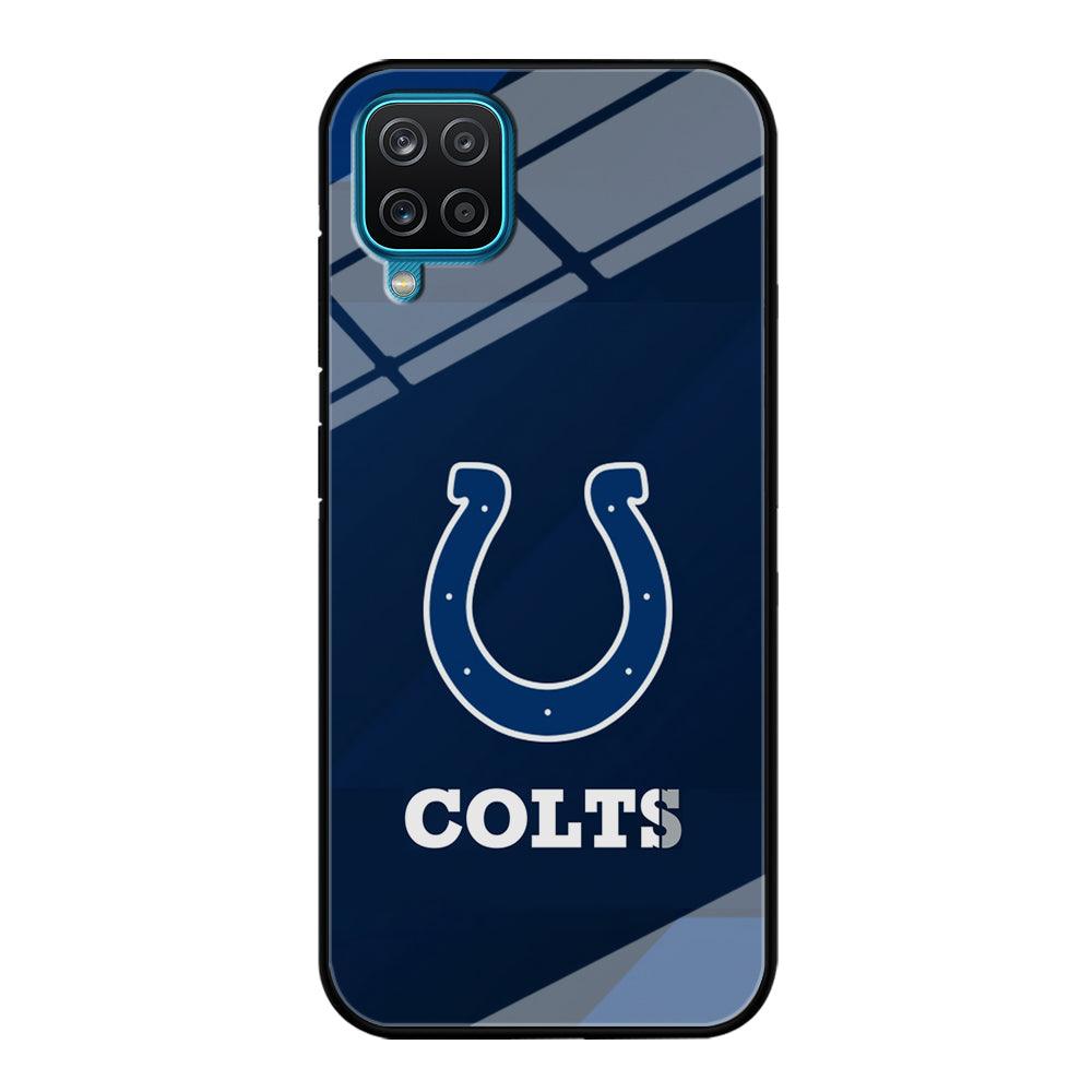 Indianapolis Colts Layer of Shapes Samsung Galaxy A12 Case-Oxvistore