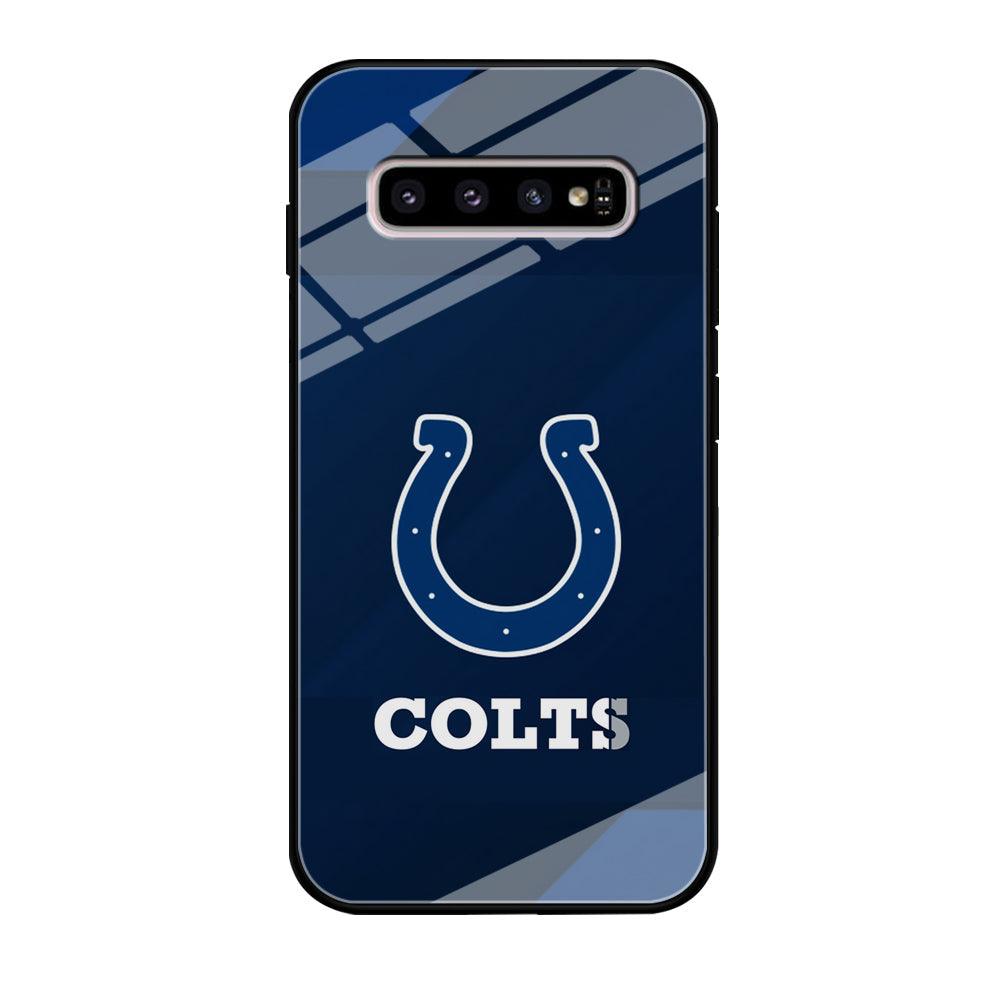 Indianapolis Colts Layer of Shapes Samsung Galaxy S10 Plus Case-Oxvistore