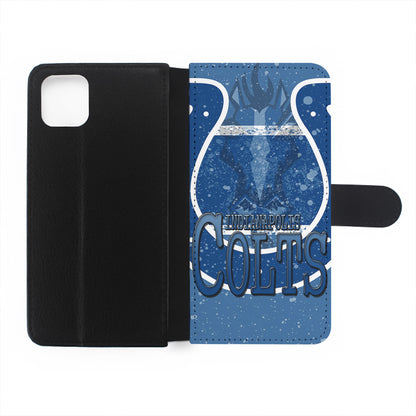 Indianapolis Colts Logo Flip Wallet Phone Case