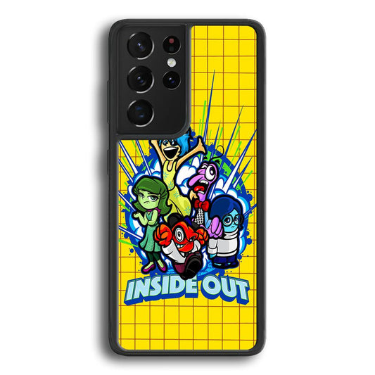 Inside Out Emotional Outburst Samsung Galaxy S21 Ultra Case-Rubber Black (2D Case)-Oxvistore
