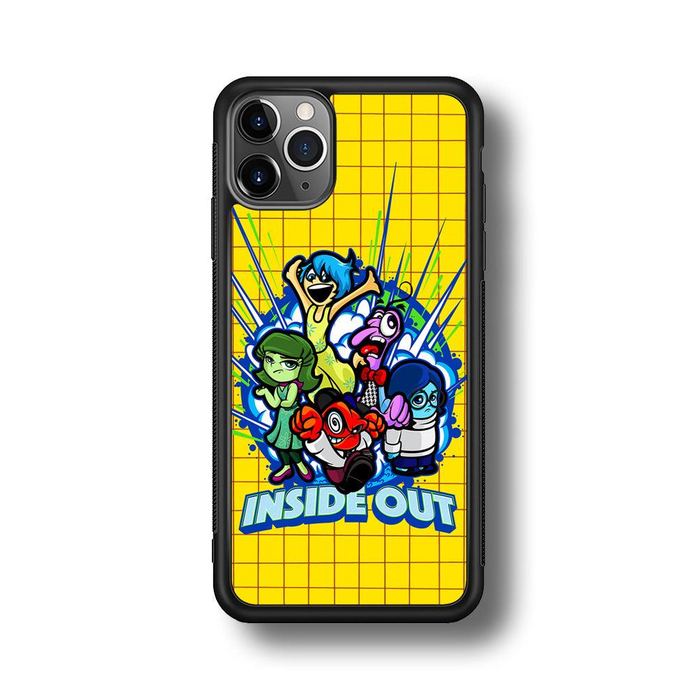 Inside Out Emotional Outburst iPhone 11 Pro Max Case-Rubber Black (2D Case)-Oxvistore