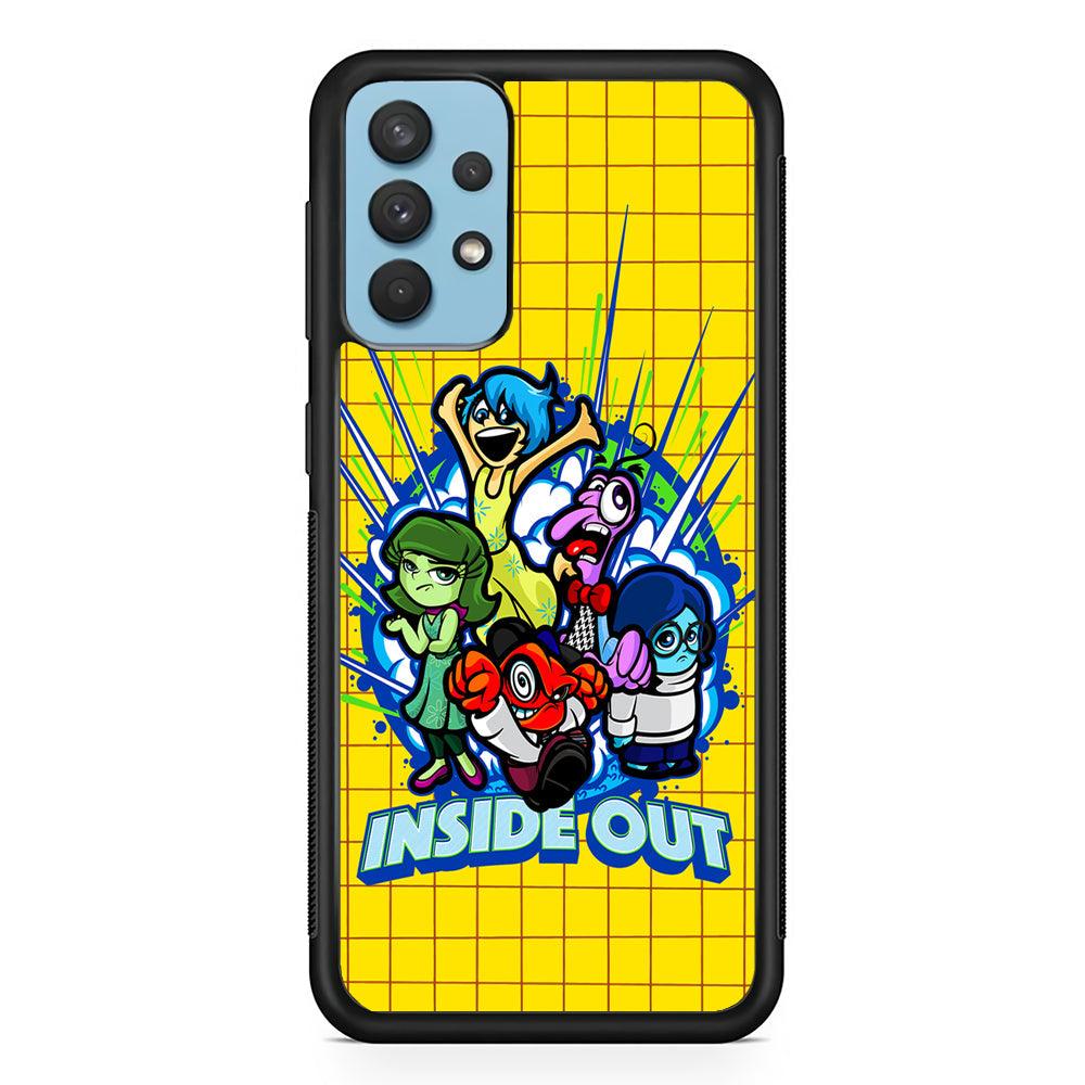 Inside Out Emotional Outburst Samsung Galaxy A32 Case-Rubber Black (2D Case)-Oxvistore