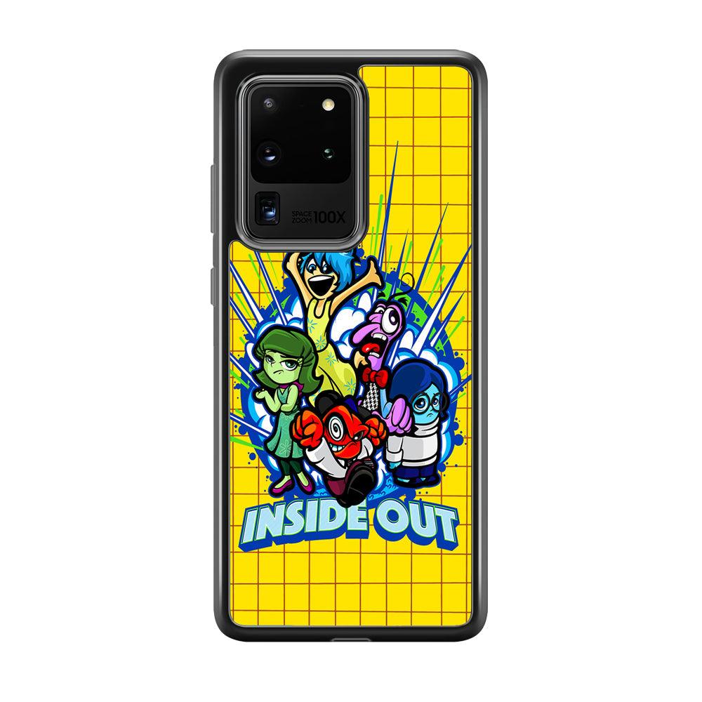 Inside Out Emotional Outburst Samsung Galaxy S20 Ultra Case-Rubber Black (2D Case)-Oxvistore