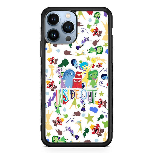 Inside Out Express Yourself iPhone 14 Pro Case-Rubber Black (2D Case)-Oxvistore