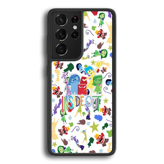 Inside Out Express Yourself Samsung Galaxy S21 Ultra Case-Rubber Black (2D Case)-Oxvistore