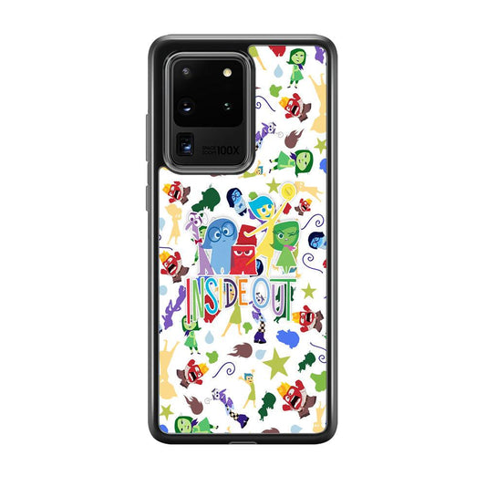 Inside Out Express Yourself Samsung Galaxy S20 Ultra Case-Rubber Black (2D Case)-Oxvistore