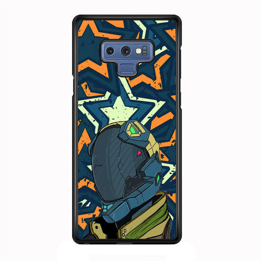 Intergalactic Hunter Samsung Galaxy Note 9 Case-Rubber Black (2D Case)-Oxvistore