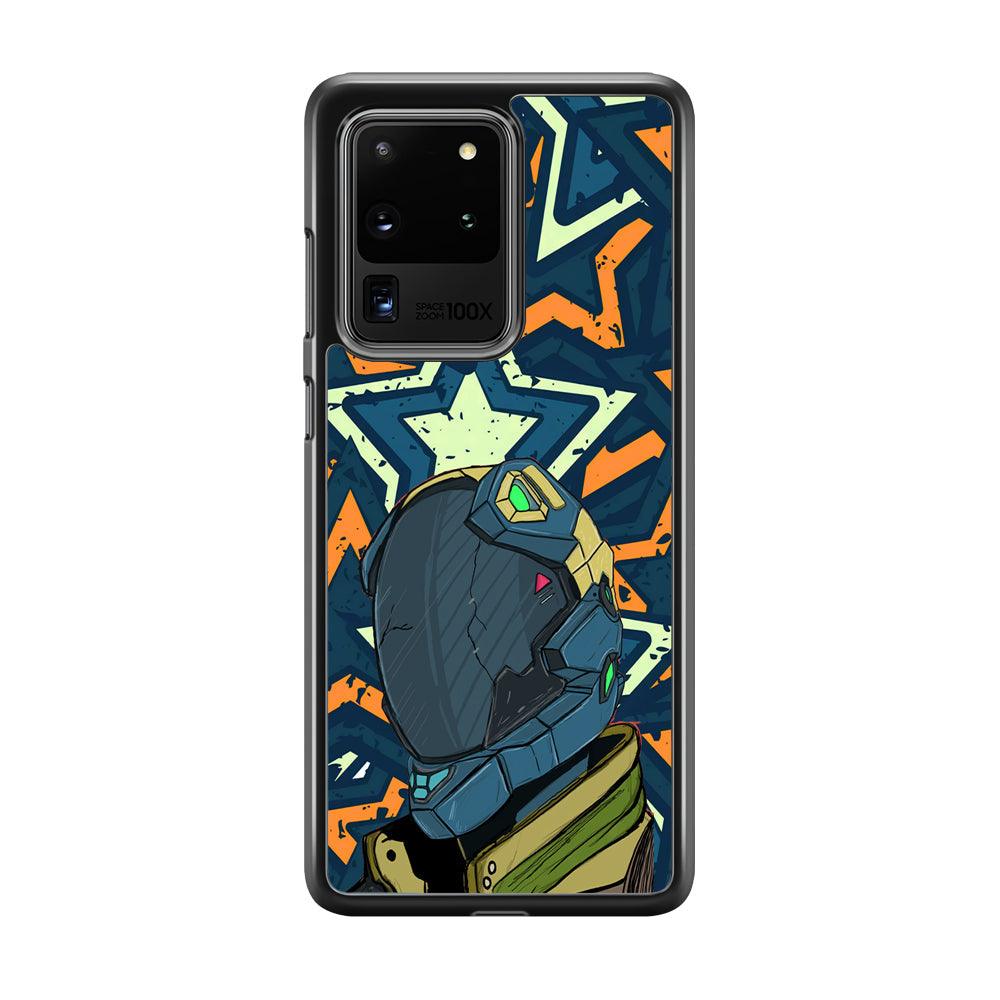 Intergalactic Hunter Samsung Galaxy S20 Ultra Case-Rubber Black (2D Case)-Oxvistore