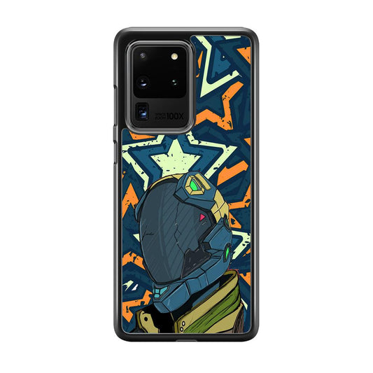 Intergalactic Hunter Samsung Galaxy S20 Ultra Case-Rubber Black (2D Case)-Oxvistore