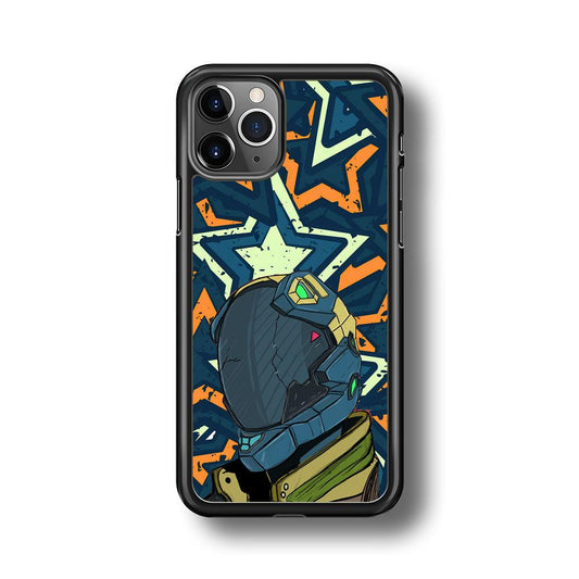 Intergalactic Hunter iPhone 11 Pro Case-Rubber White (2D Case)-Oxvistore