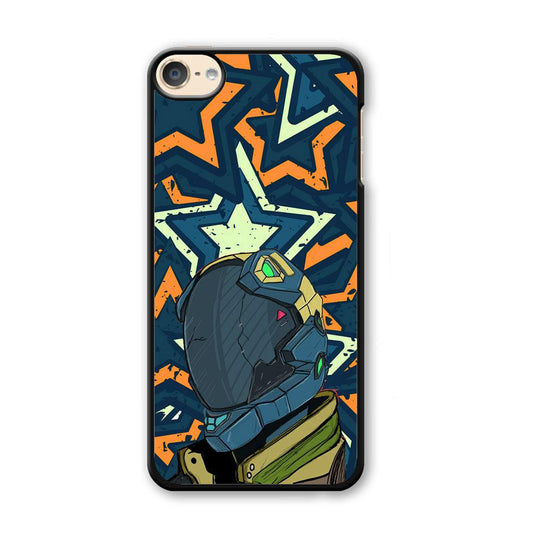 Intergalactic Hunter iPod Touch 6 Case-Plastic White (2D Case)-Oxvistore