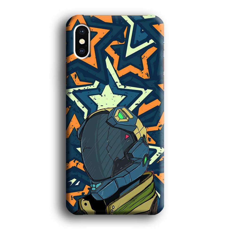 Intergalactic Hunter iPhone X Case-Oxvistore