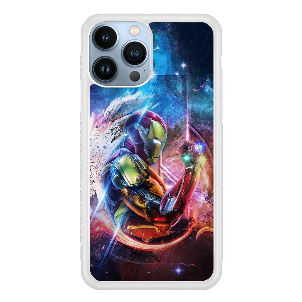 Iron Man Hold The Stone of Infinity iPhone 13 Pro Case-Oxvistore