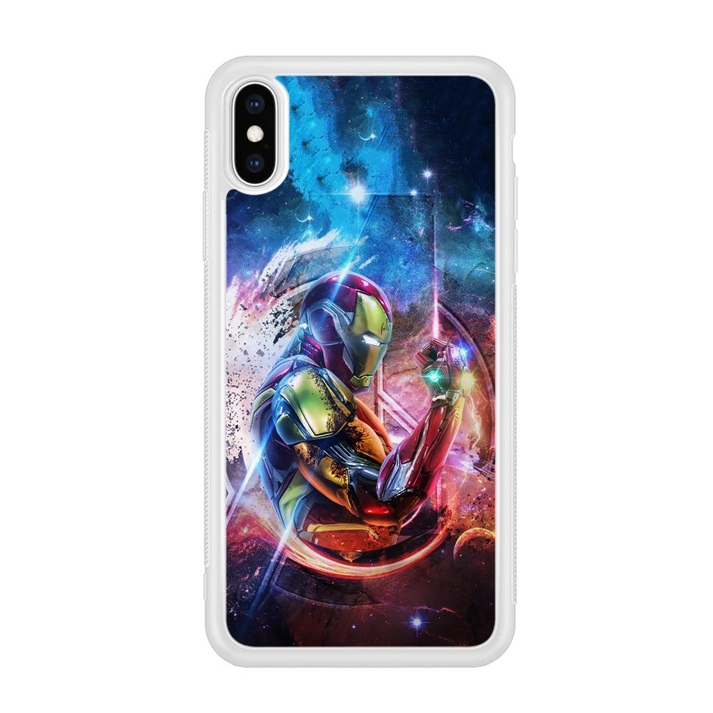 Iron Man Hold The Stone of Infinity iPhone X Case-Oxvistore