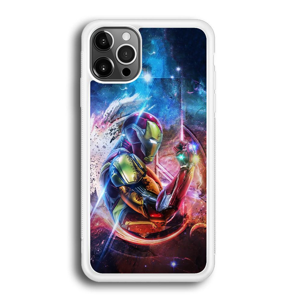 Iron Man Hold The Stone of Infinity iPhone 12 Pro Max Case-Oxvistore