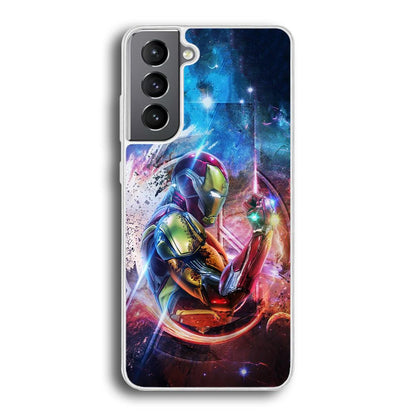 Iron Man Hold The Stone of Infinity Samsung Galaxy S21 Case-Oxvistore