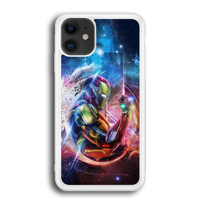 Iron Man Hold The Stone of Infinity iPhone 12 Case-Oxvistore