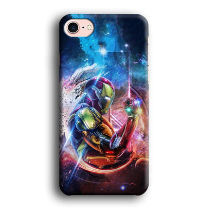 Iron Man Hold The Stone of Infinity iPhone 8 Case-Oxvistore