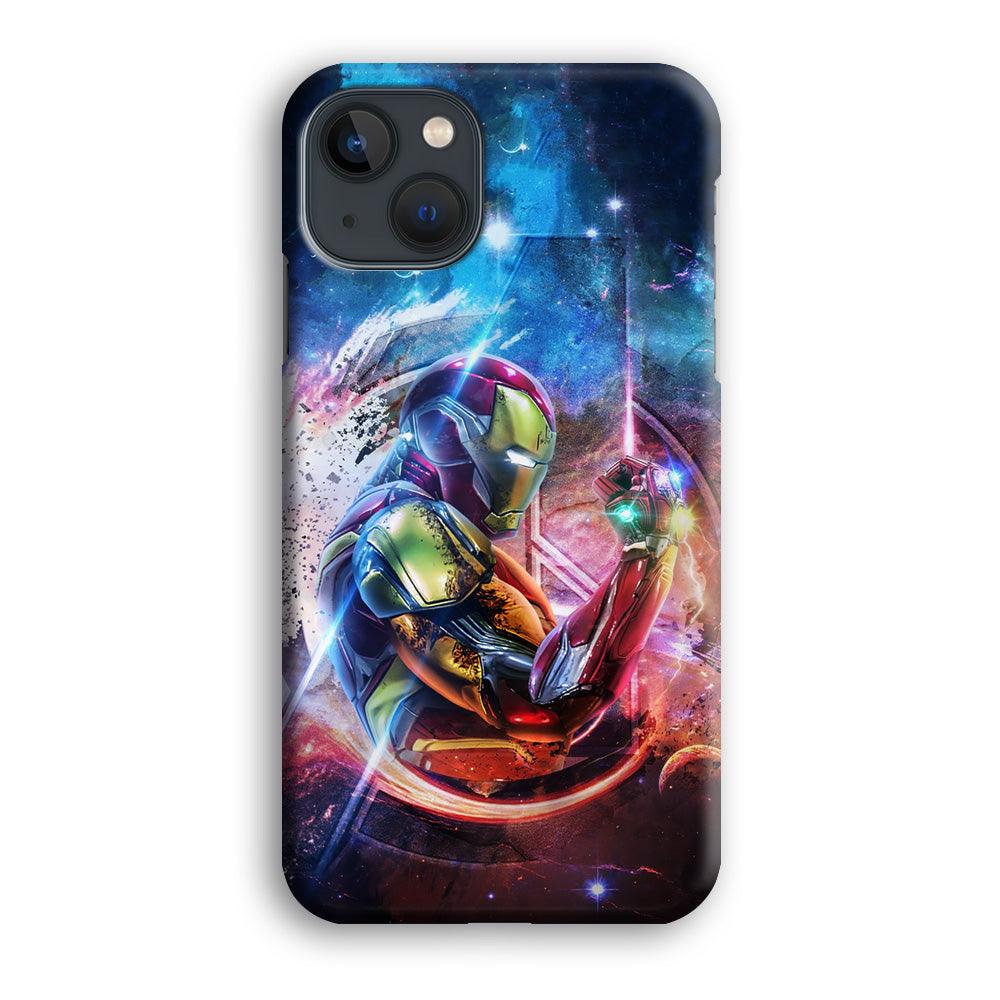 Iron Man Hold The Stone of Infinity iPhone 15 Plus Case-Oxvistore