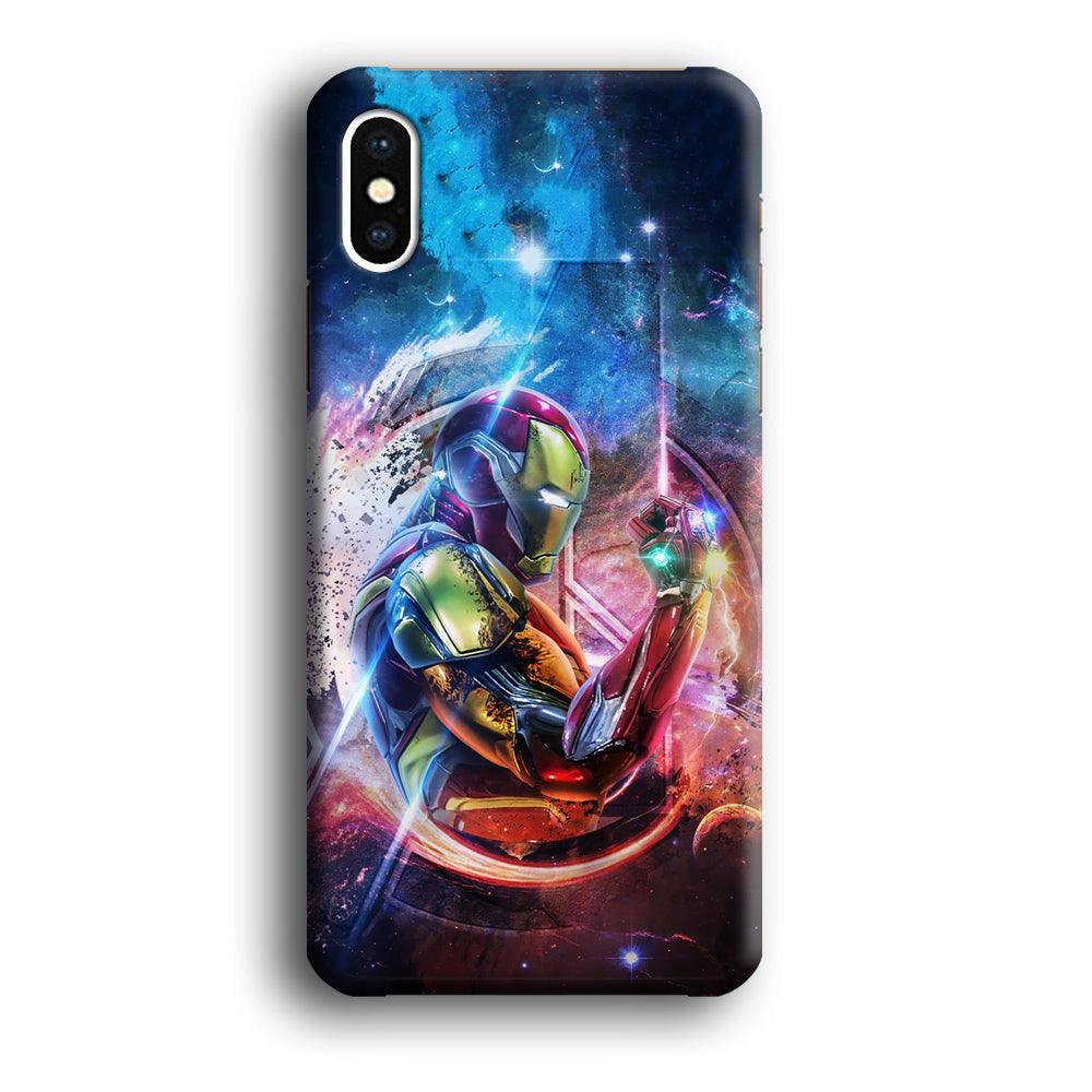 Iron Man Hold The Stone of Infinity iPhone X Case-Oxvistore