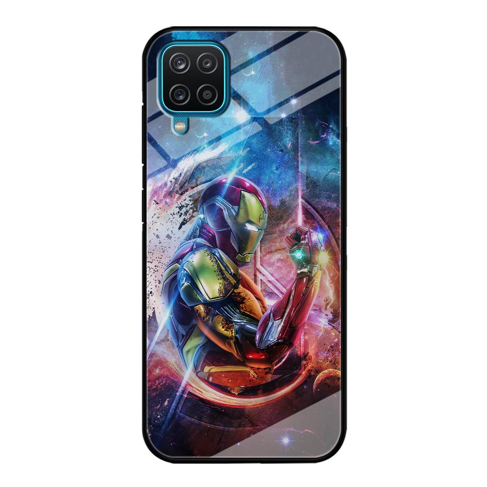 Iron Man Hold The Stone of Infinity Samsung Galaxy A12 Case-Oxvistore