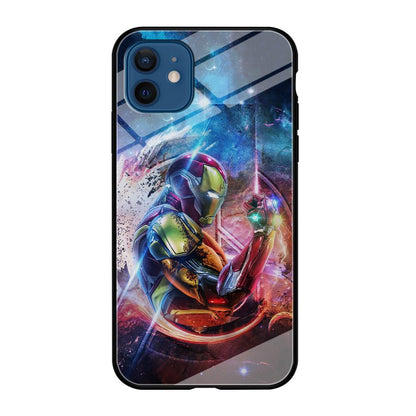 Iron Man Hold The Stone of Infinity iPhone 12 Case-Oxvistore