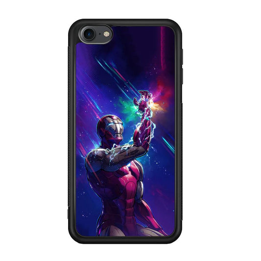 Iron Man Power of Infinity iPod Touch 6 Case-Rubber Black (2D Case)-Oxvistore