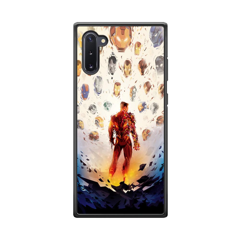 Iron Man Soul of Heroes Samsung Galaxy Note 10 Case-Rubber Black (2D Case)-Oxvistore