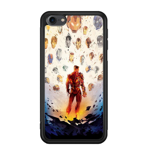 Iron Man Soul of Heroes iPod Touch 6 Case-Rubber Black (2D Case)-Oxvistore