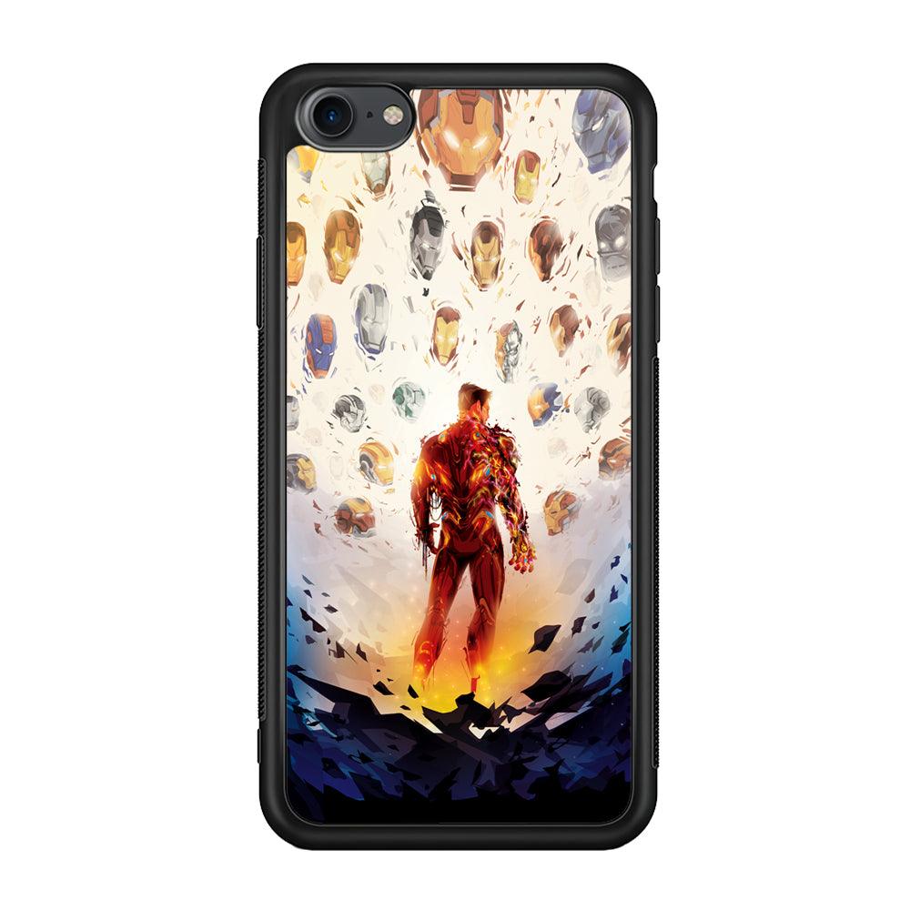 Iron Man Soul of Heroes iPhone 7 Case-Rubber Black (2D Case)-Oxvistore