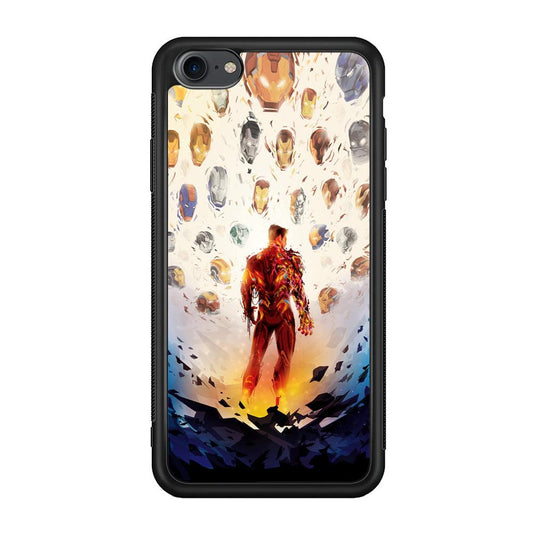Iron Man Soul of Heroes iPhone 7 Case-Rubber Black (2D Case)-Oxvistore