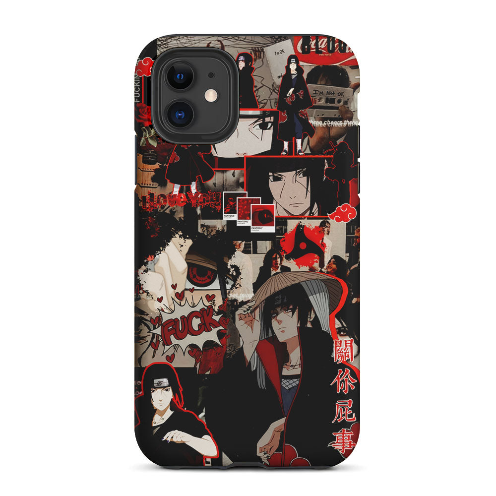 Itachi Uchiha Akatsuki Aesthetic 2 in 1 Tough Phone Case