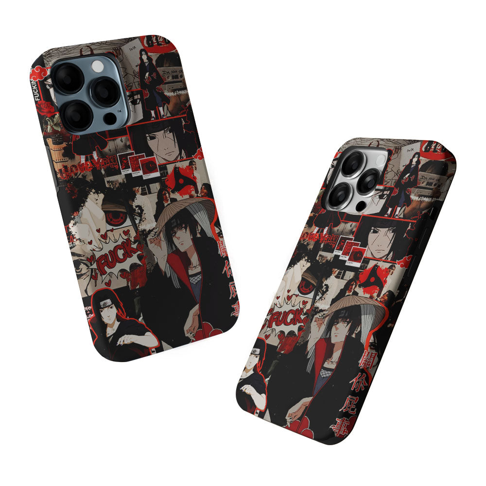 Itachi Uchiha Akatsuki Aesthetic 2 in 1 Tough Phone Case