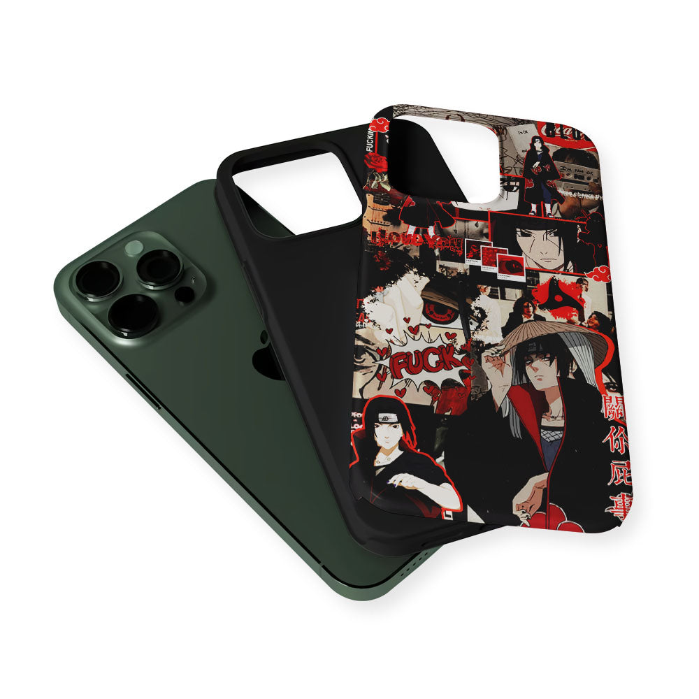 Itachi Uchiha Akatsuki Aesthetic 2 in 1 Tough Phone Case