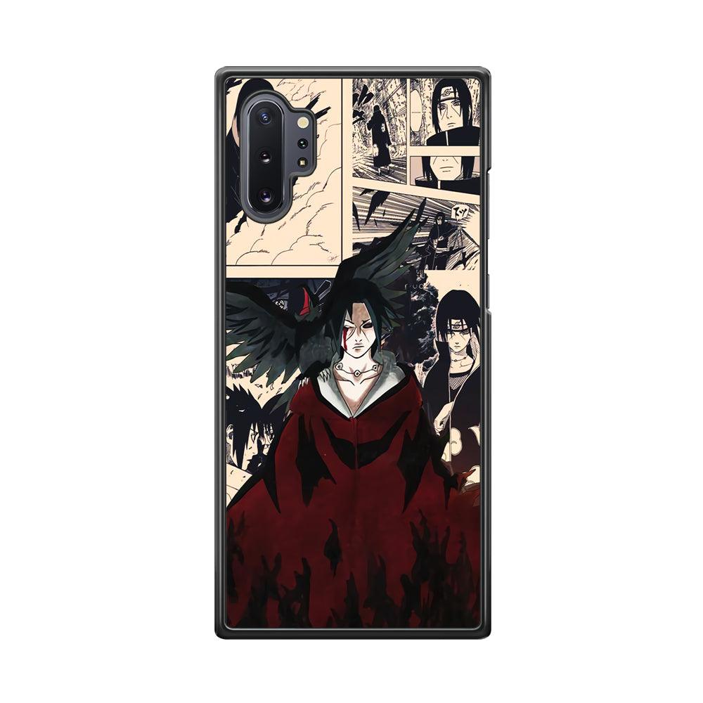 Itachi The Edo Tensei Breaker Samsung Galaxy Note 10 Plus Case-Rubber White (2D Case)-Oxvistore