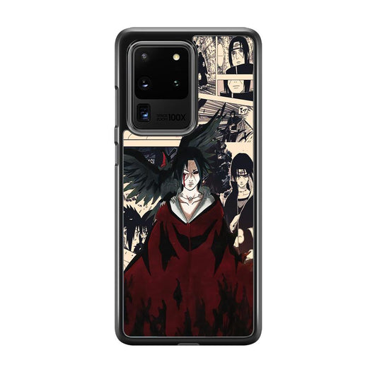 Itachi The Edo Tensei Breaker Samsung Galaxy S20 Ultra Case-Rubber Black (2D Case)-Oxvistore