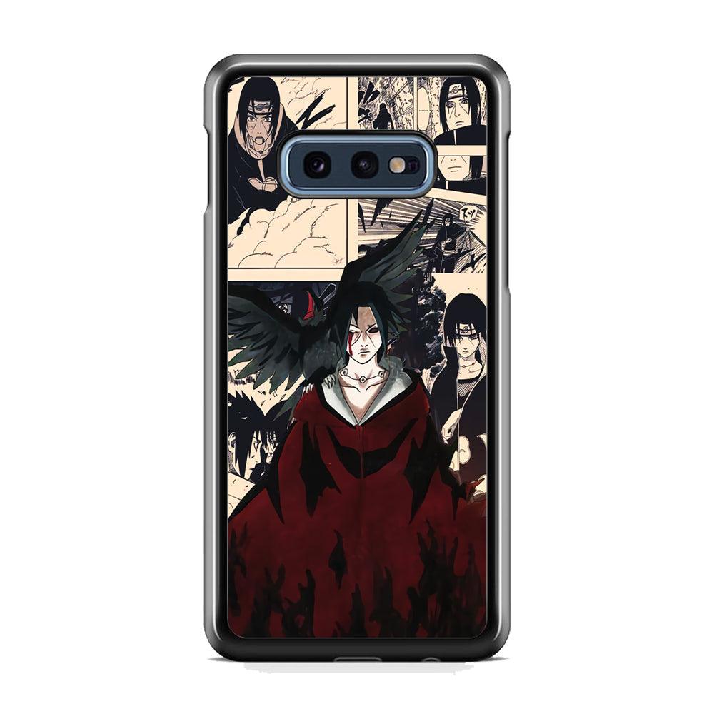 Itachi The Edo Tensei Breaker Samsung Galaxy S10E Case-Rubber Black (2D Case)-Oxvistore