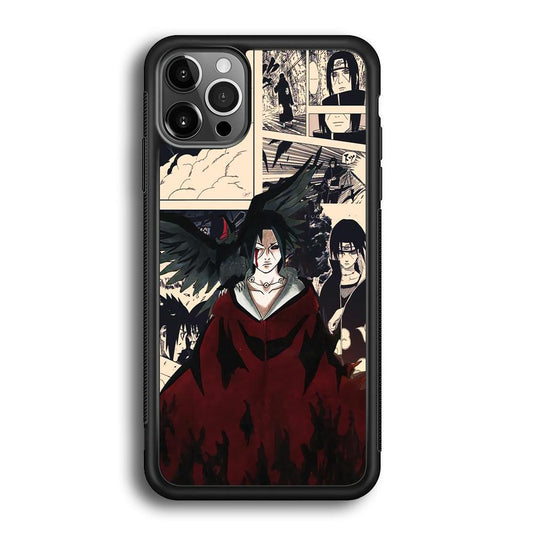 Itachi The Edo Tensei Breaker iPhone 12 Pro Case-Rubber White (2D Case)-Oxvistore