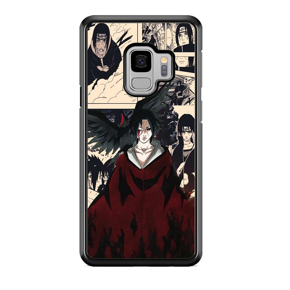 Itachi The Edo Tensei Breaker Samsung Galaxy S9 Case-Rubber Black (2D Case)-Oxvistore
