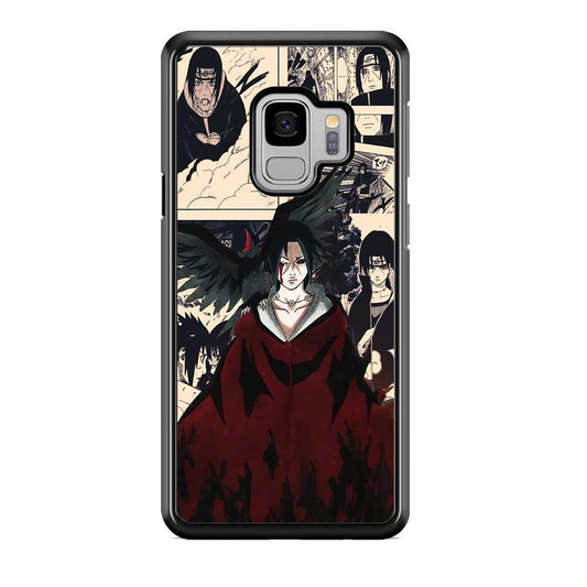 Itachi The Edo Tensei Breaker Samsung Galaxy S9 Case-Rubber Black (2D Case)-Oxvistore