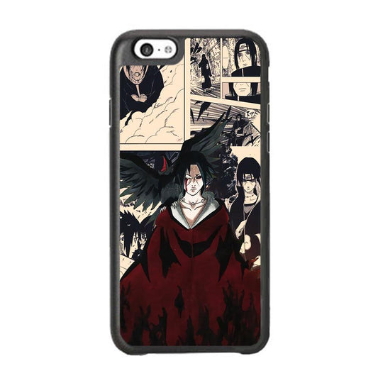 Itachi The Edo Tensei Breaker iPhone 6 Plus | 6s Plus Case-Rubber Black (2D Case)-Oxvistore
