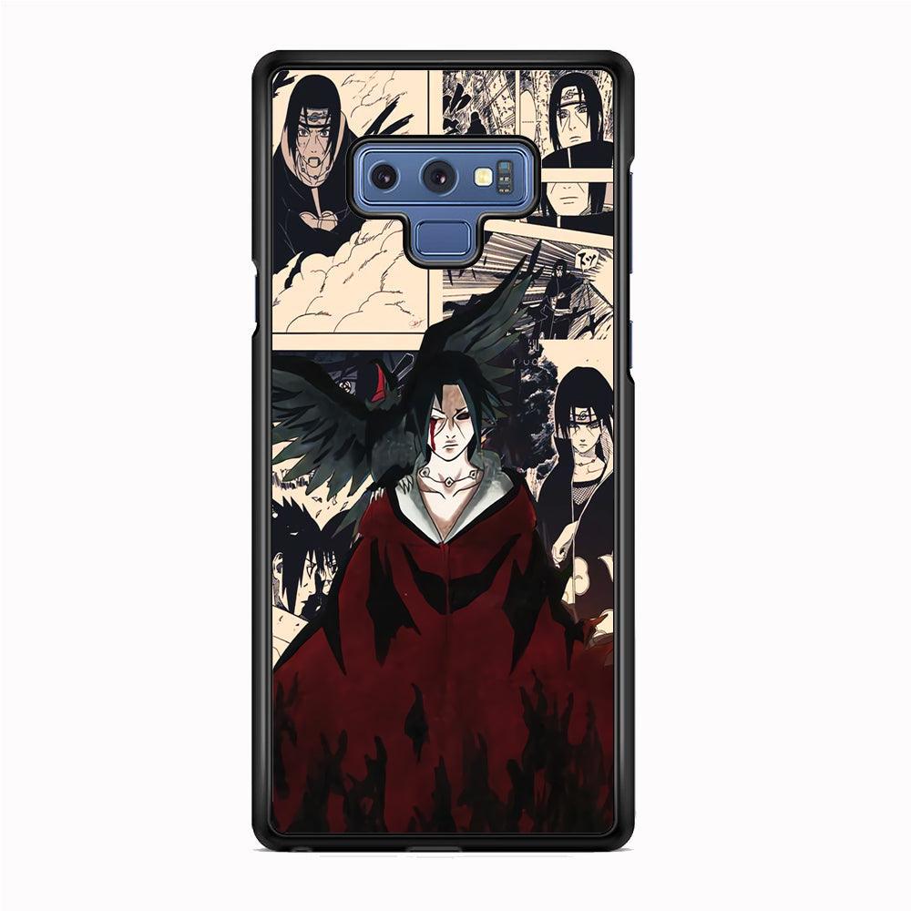 Itachi The Edo Tensei Breaker Samsung Galaxy Note 9 Case-Rubber Black (2D Case)-Oxvistore