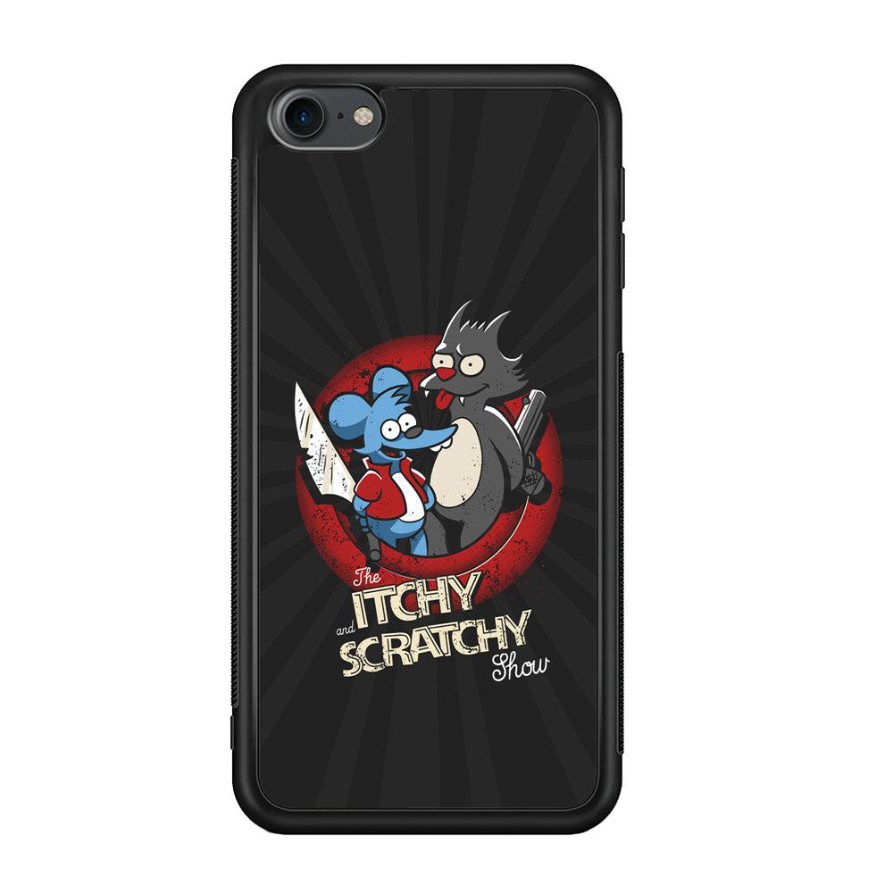 Itchy and Scratchy The Killer iPod Touch 6 Case-Rubber Black (2D Case)-Oxvistore