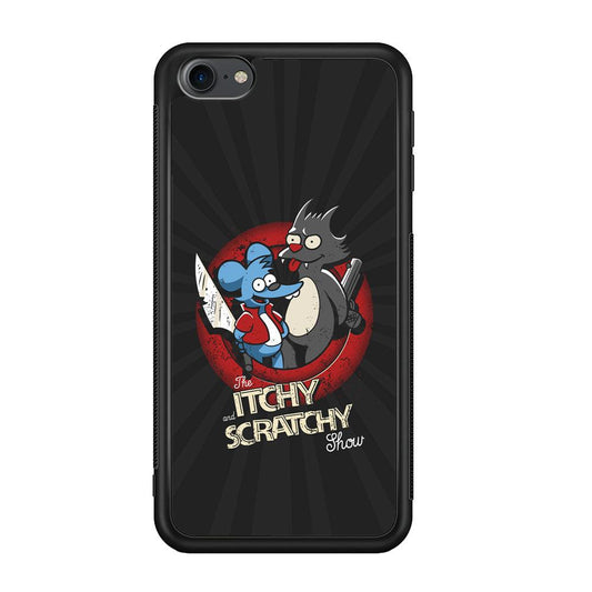Itchy and Scratchy The Killer iPod Touch 6 Case-Rubber Black (2D Case)-Oxvistore