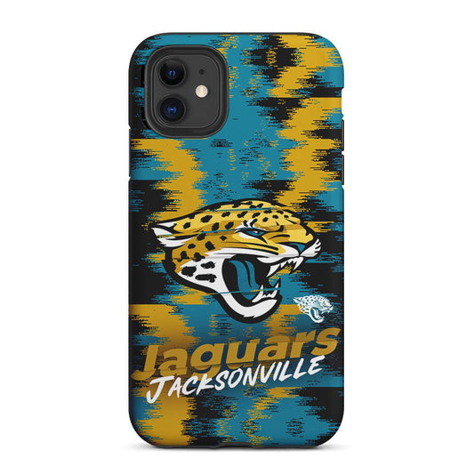 Jacksonville Jaguars Abstract Color 2 in 1 Tough Phone Case-Oxvistore