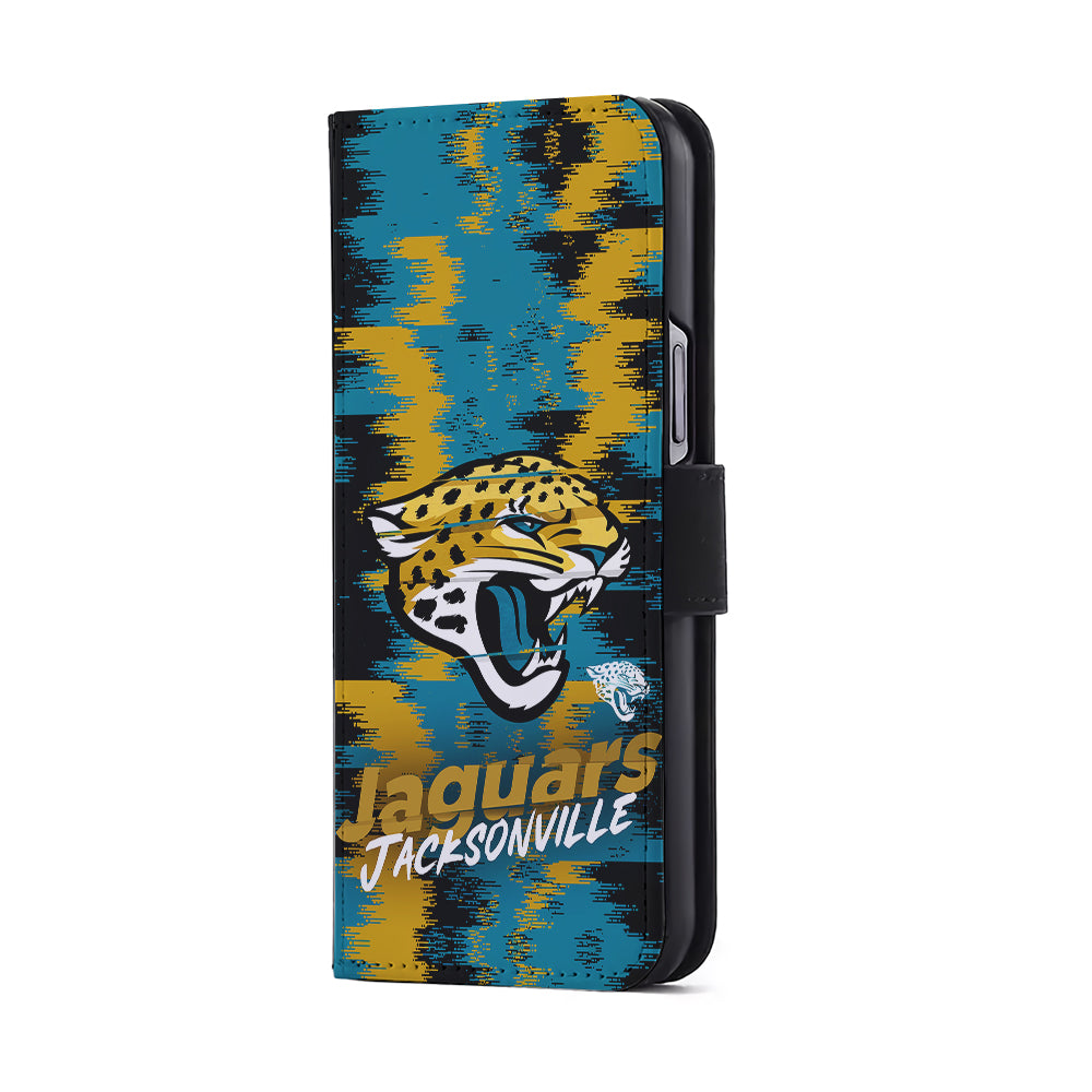 Jacksonville Jaguars Abstract Color Flip Wallet Phone Case