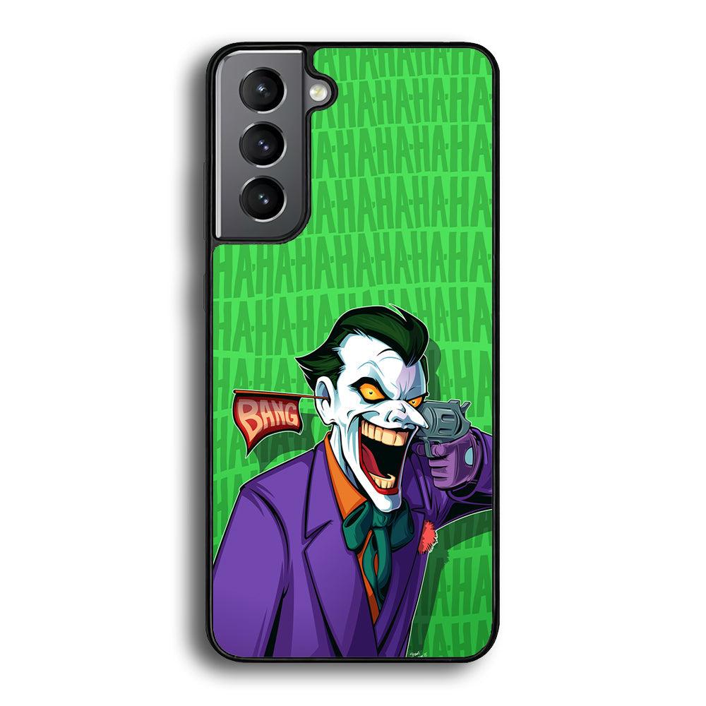 Joker Bang Your Enemy Samsung Galaxy S24 Case-Rubber Black (2D Case)-Oxvistore