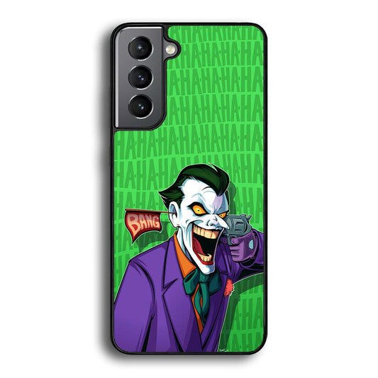 Joker Bang Your Enemy Samsung Galaxy S24 Case-Rubber Black (2D Case)-Oxvistore